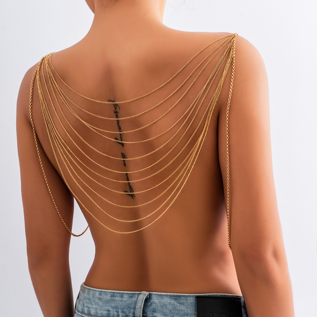 Body Jewelry Harness - Classic Multi layered Tassel Body Chain