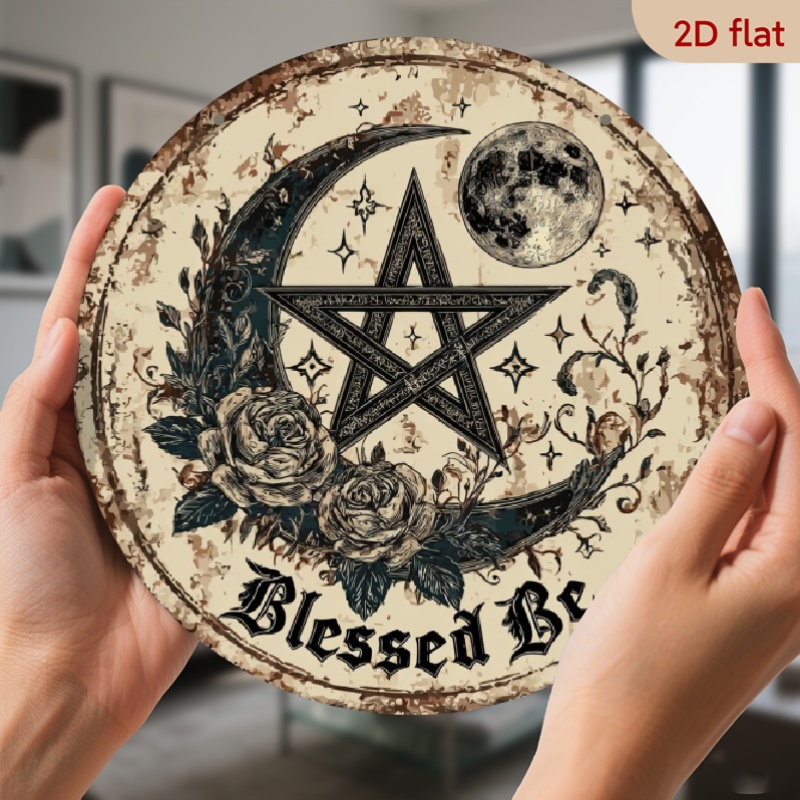 Star Flat Back - 2D flat piece - Moon, five-pointed