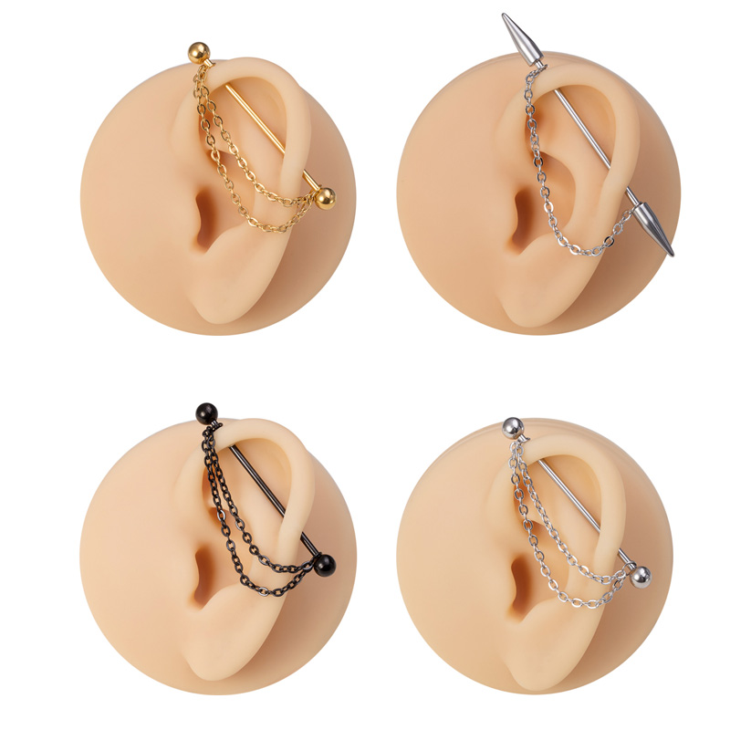 1pc Industrial Piercing Barbel - Industrial Barbell Long review and price