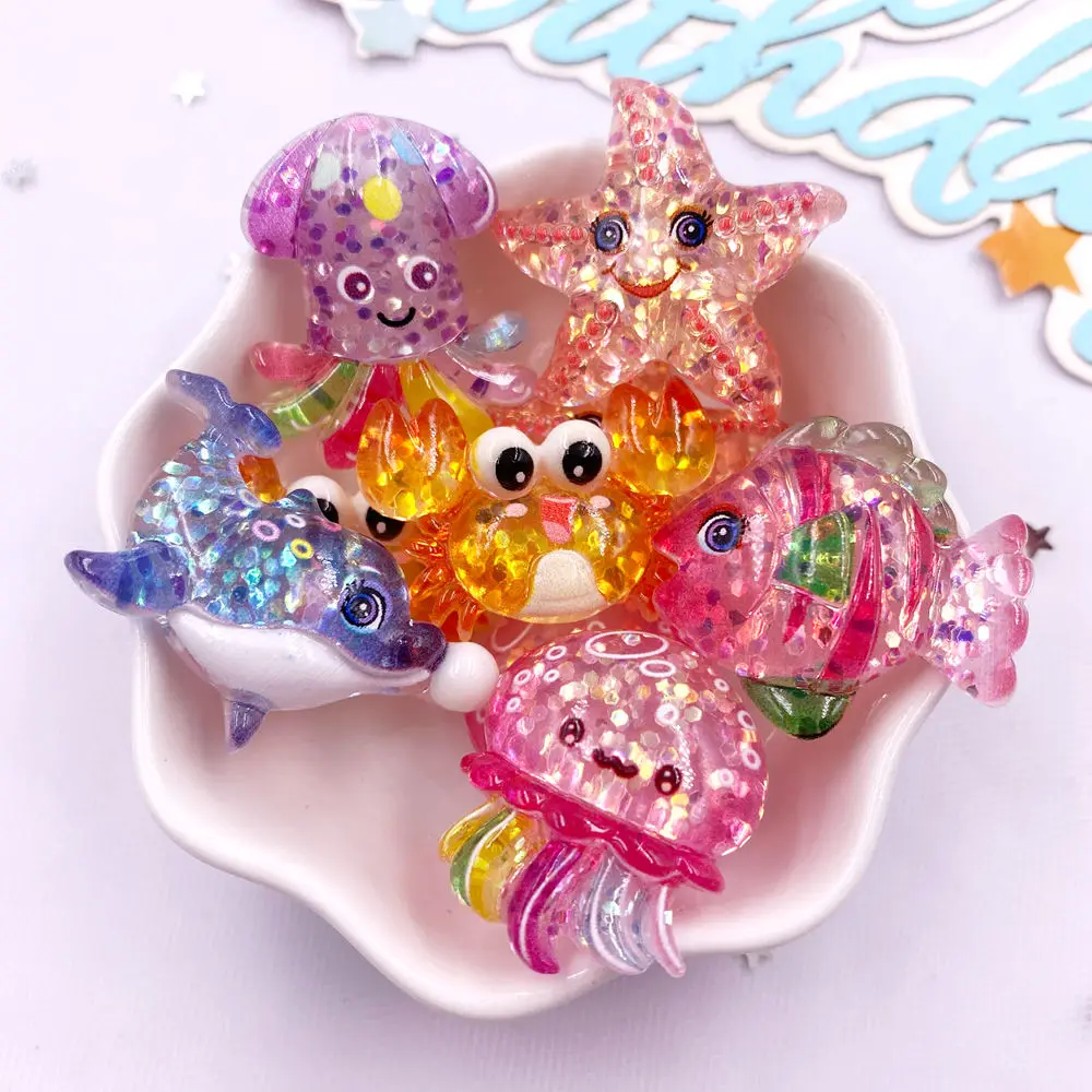 10pcs Glitter Colorful Resin S - Star Flat Back review and price