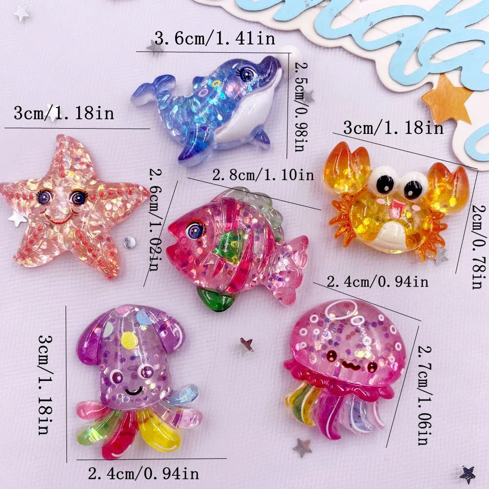 10pcs Glitter Colorful Resin S - Star Flat Back review and price
