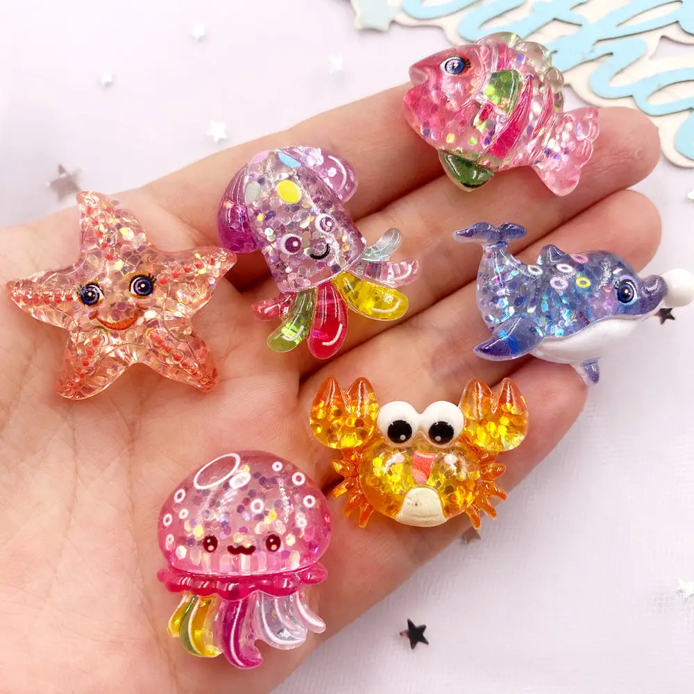 10pcs Glitter Colorful Resin S - Star Flat Back review and price