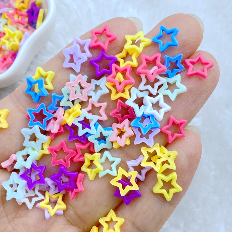 100Pcs New Cute Mini 8mm Macar - Star Flat Back review and price
