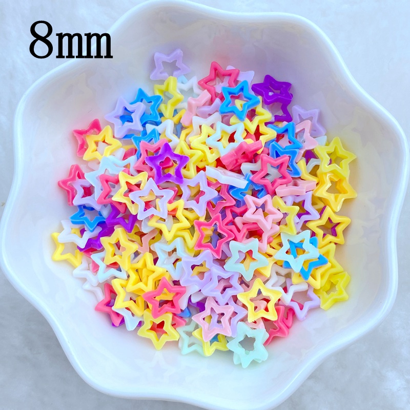 100Pcs New Cute Mini 8mm Macar - Star Flat Back review and price