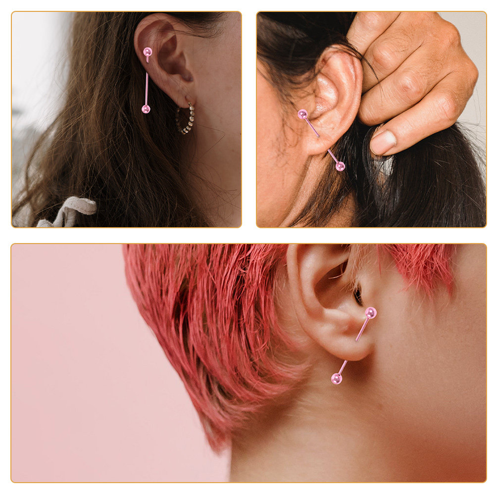 2Pcs Ear Cartilage Piercing St - Industrial Barbell Long review and price