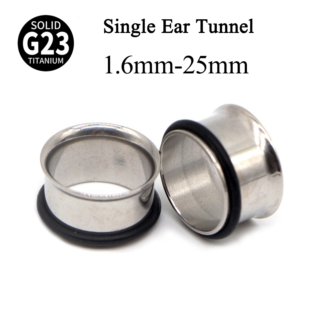 1Pair G23 Titanium Single Flar - Body Jewelry Ear Gauges review and price