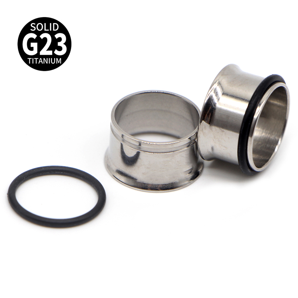 1Pair G23 Titanium Single Flar - Body Jewelry Ear Gauges review and price