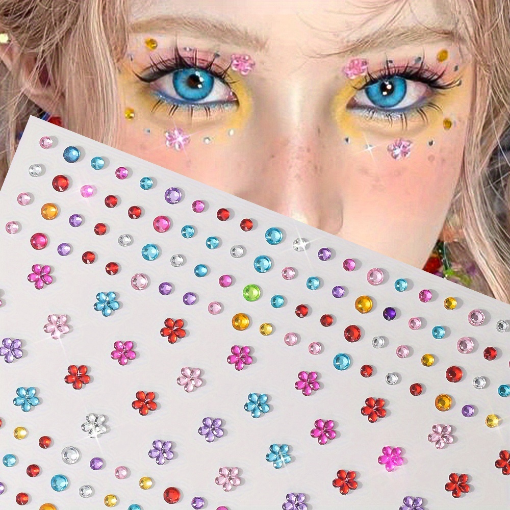 1 Sheet Colorful Shiny Rhinest - Body Jewelry Art review and price