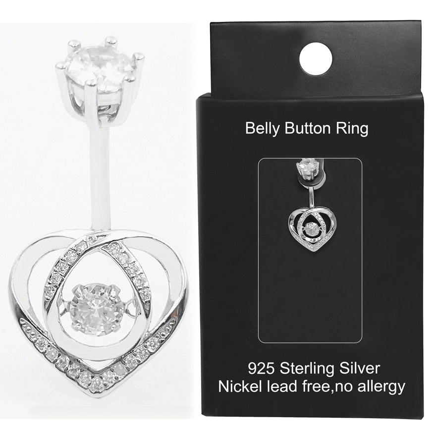 Belly button ring 925 Sterling - Body Jewelry Materials review and price