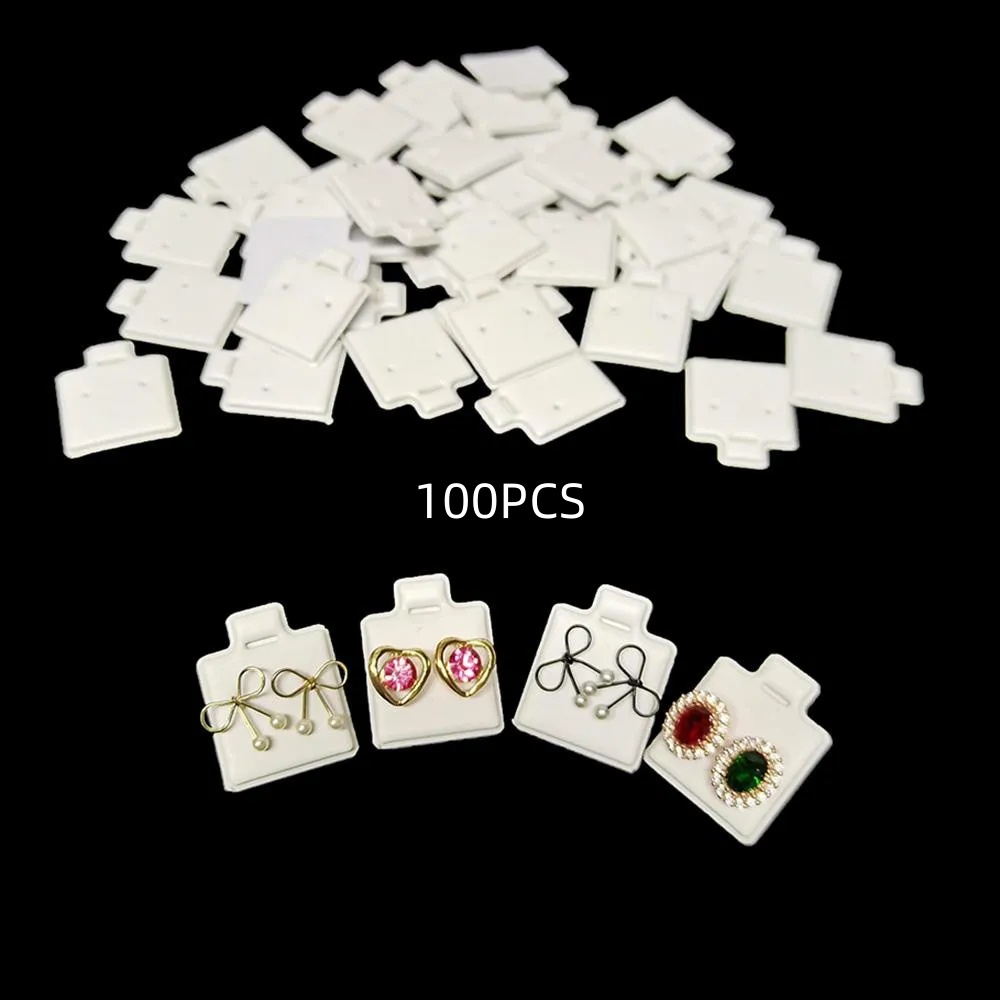 100Pcs White Earring Display C - Body Jewelry Display review and price