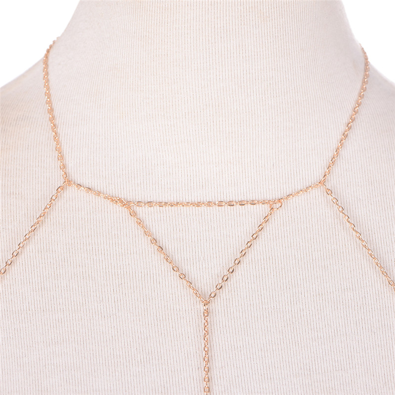 Gold Silver Fashion Link Chain - Body Jewelry Harness review and price