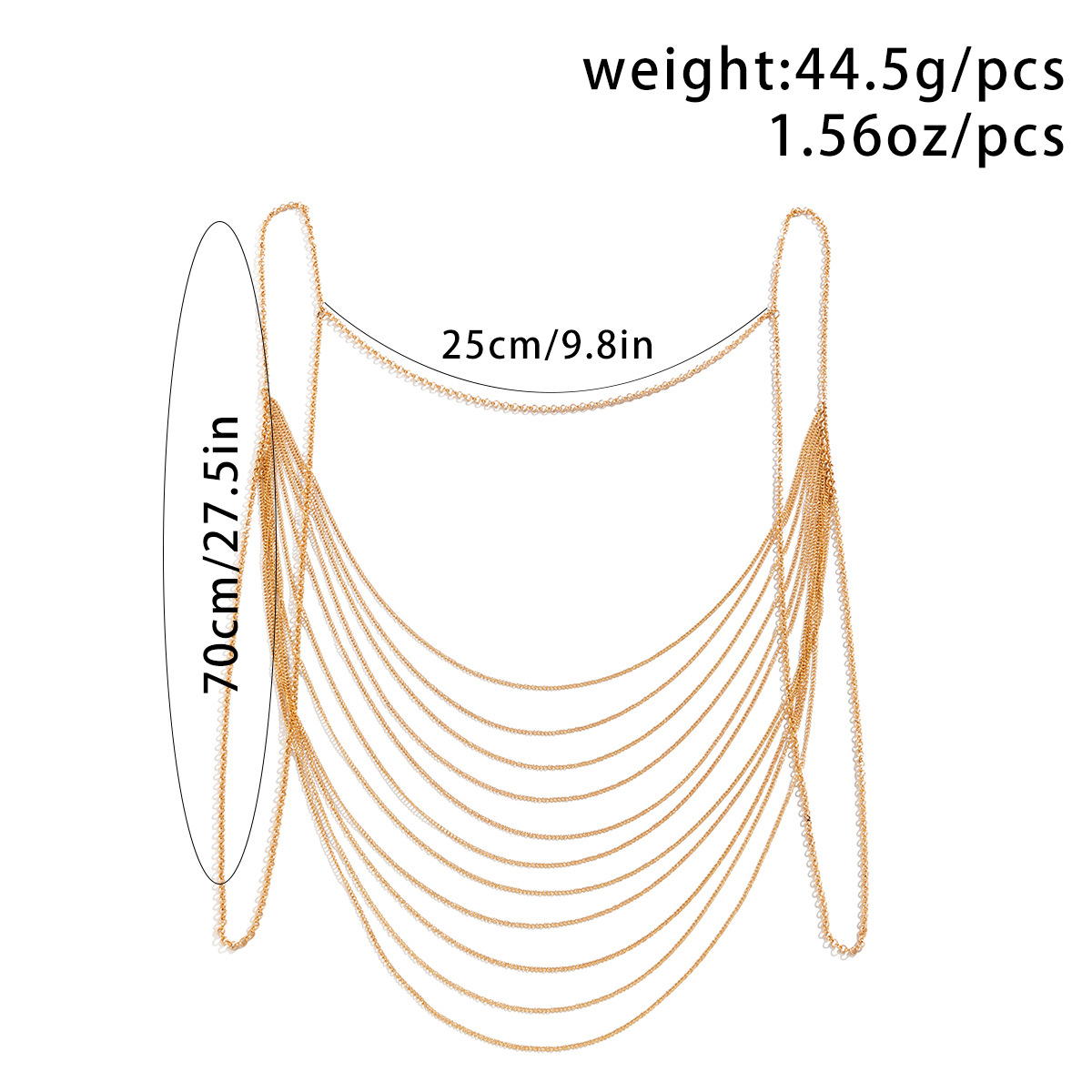 Classic Multi layered Tassel B - Body Jewelry Harness review and price