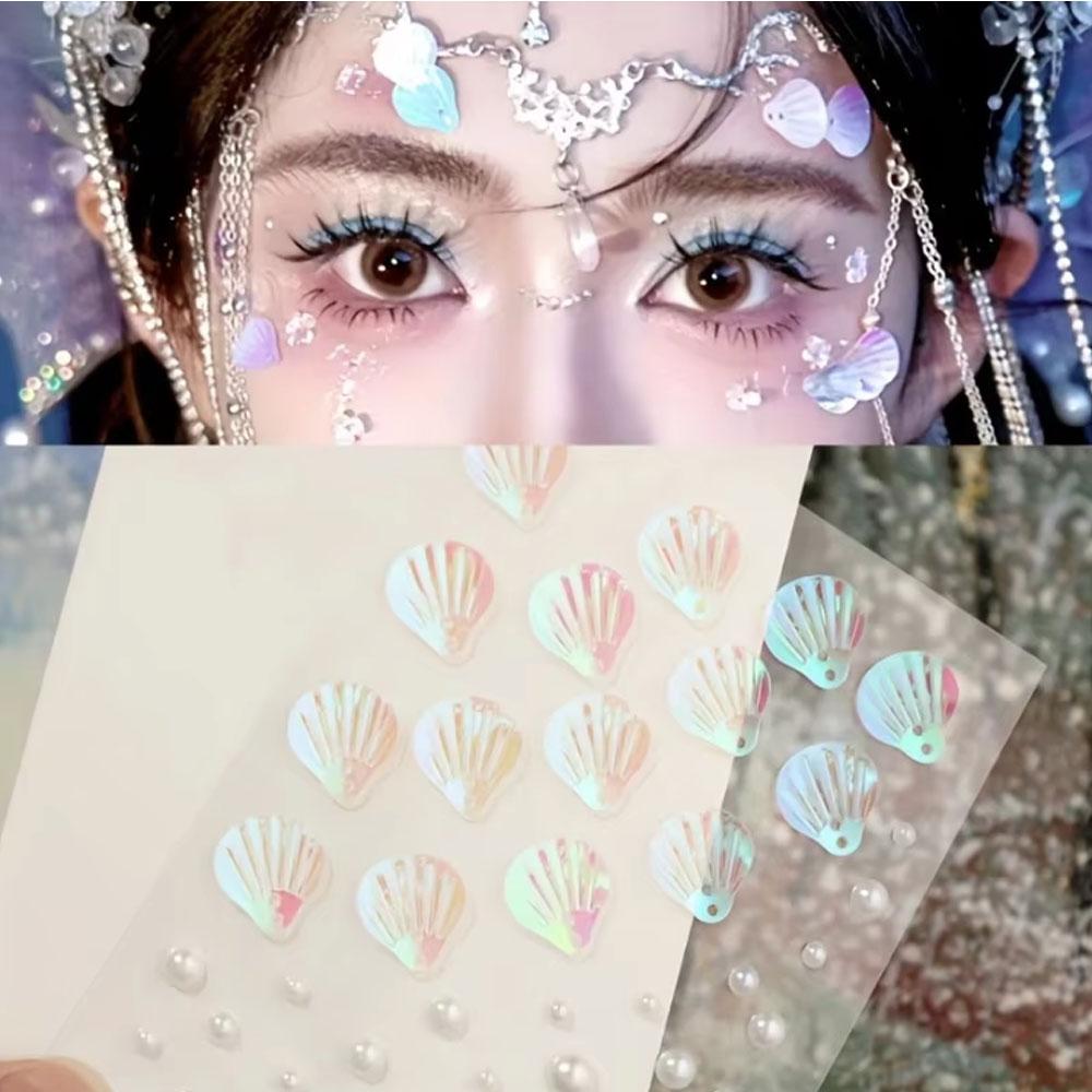 1Sheet Iridescent Shell Mixed  - Body Jewelry Art review and price