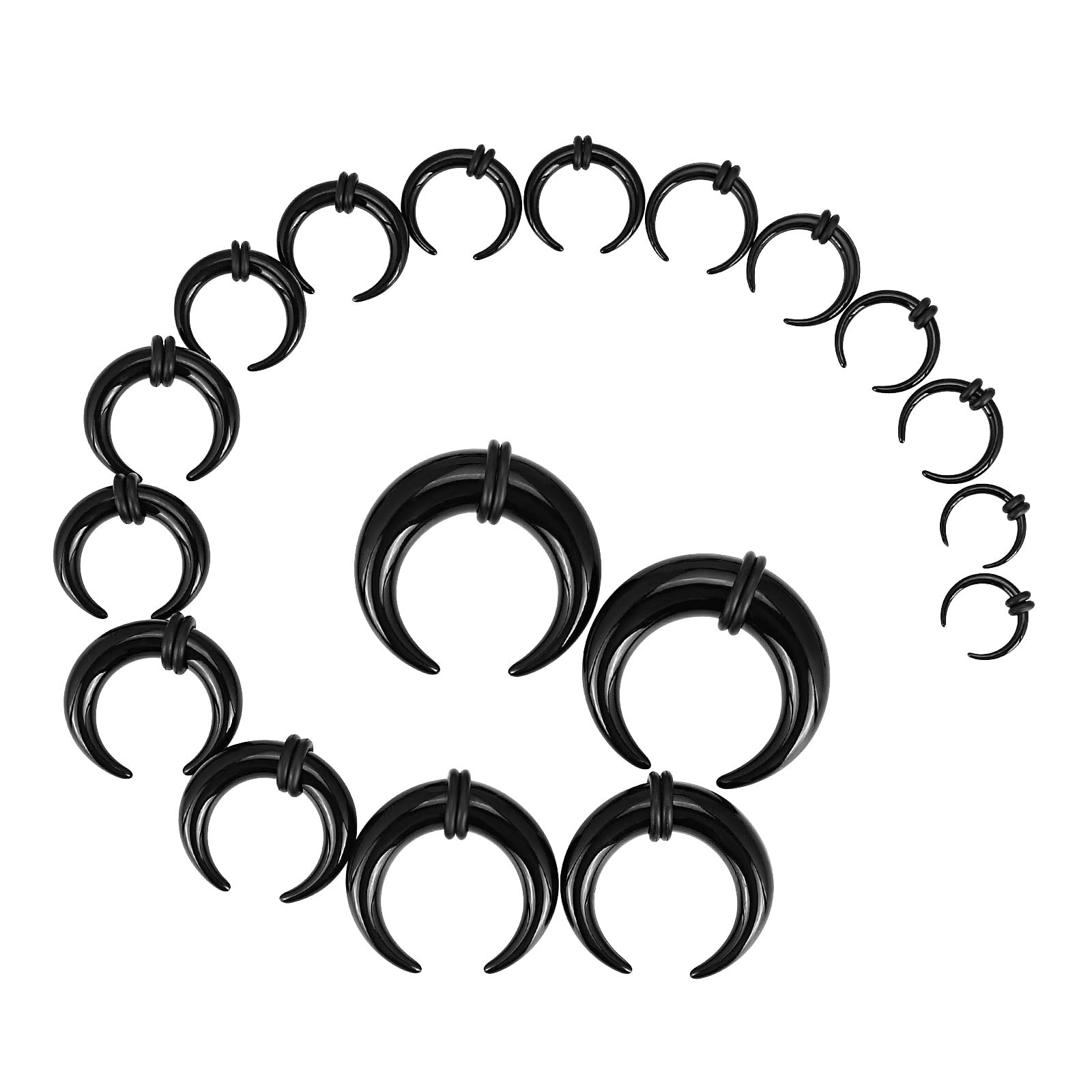 18Pcs Acrylic Septum Pincher T - Body Jewelry Ear Gauges review and price