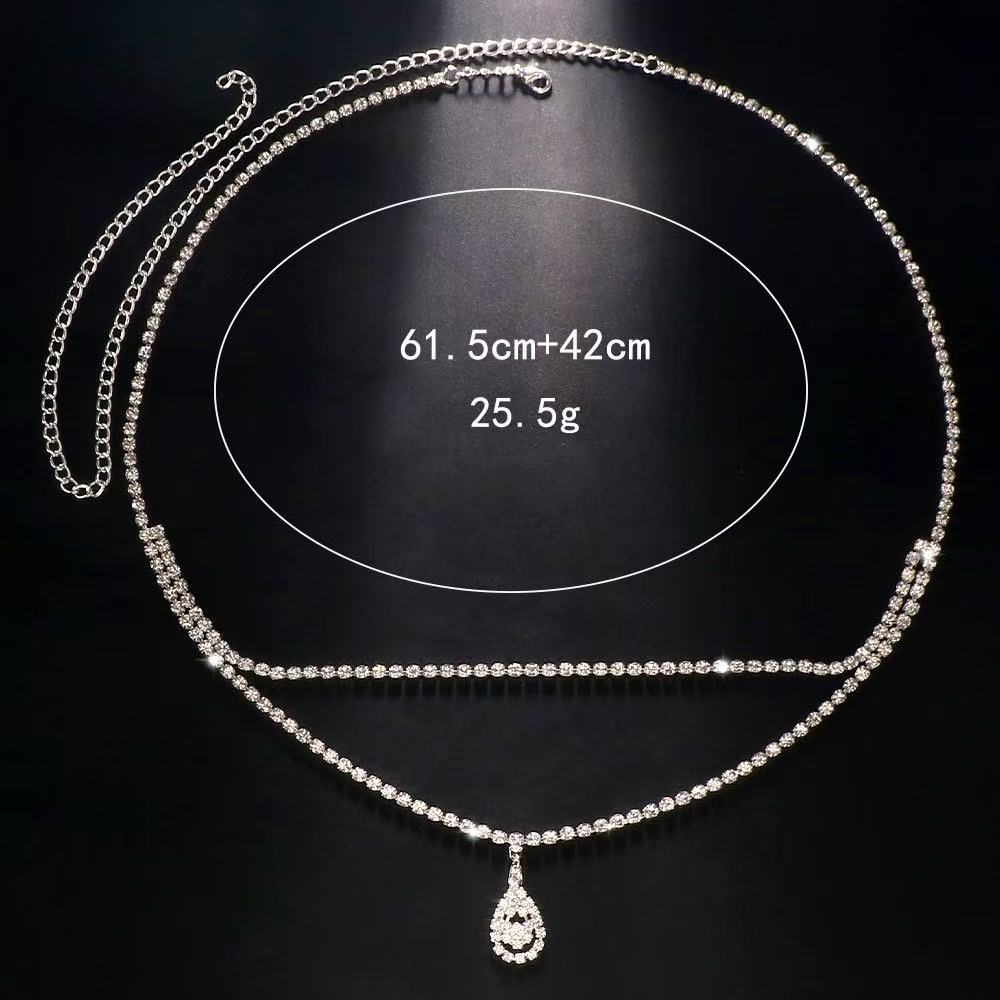 Luxury Rhinestone Double Chain - Body Jewelry Rhinestone review and price