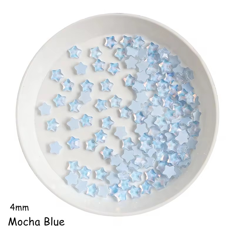 Cute Mini Mocha Color Star 4MM - Star Flat Back review and price