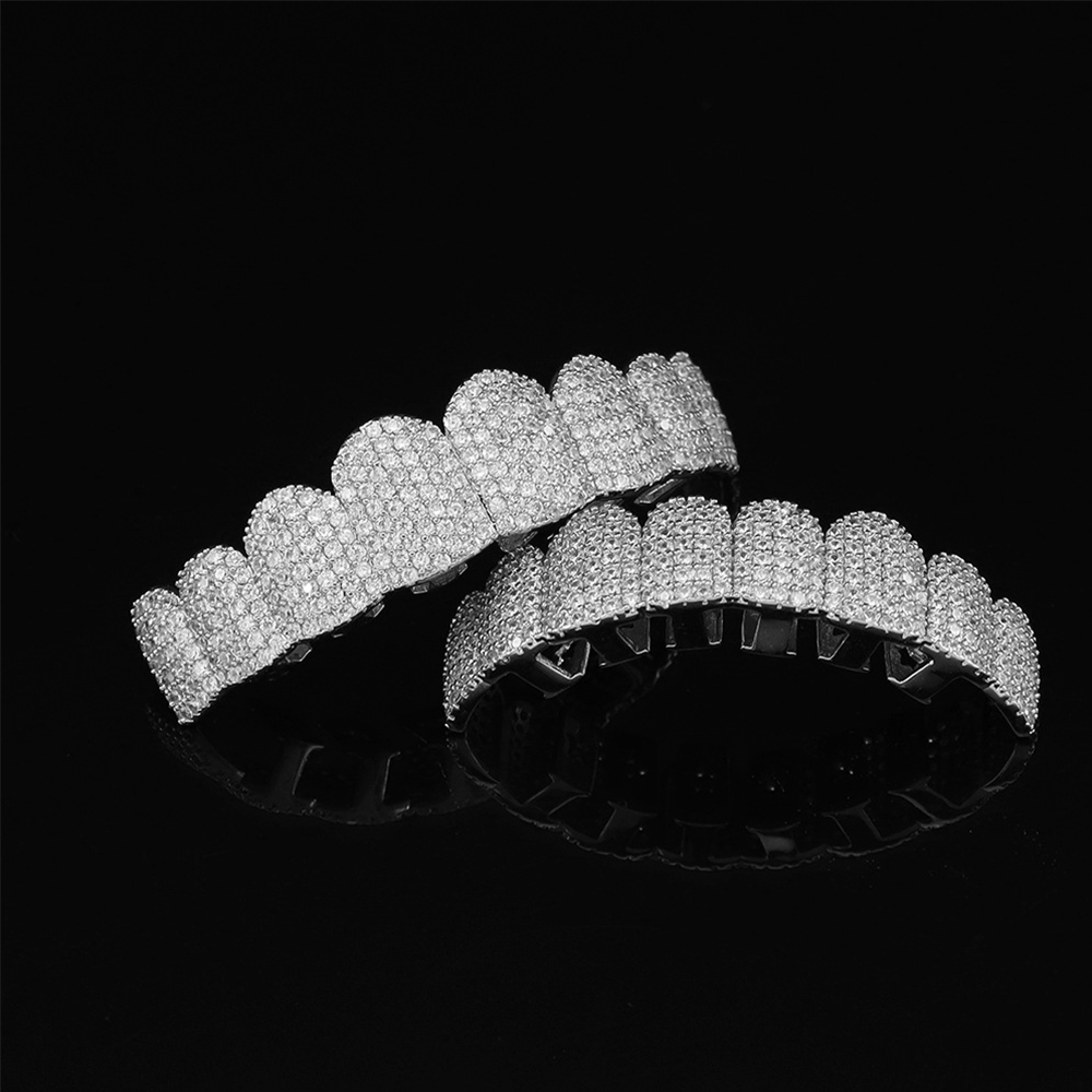 Silver Plated Full Iced Out CZ - Body Jewelry Art review and price