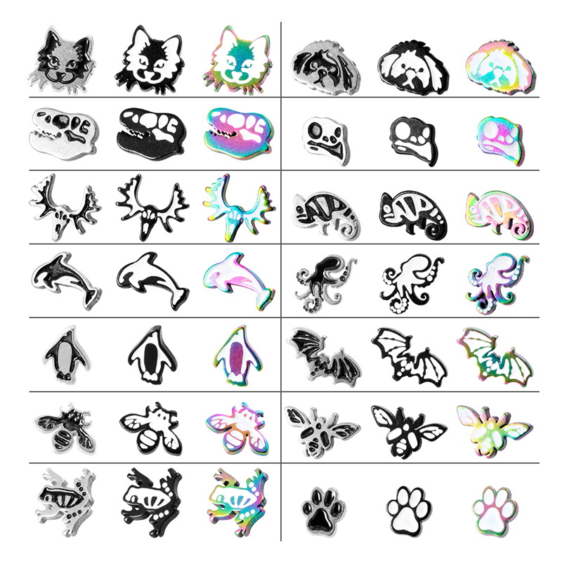 1PC 2021 New Lip Piercing Monr - Body Jewelry Art review and price