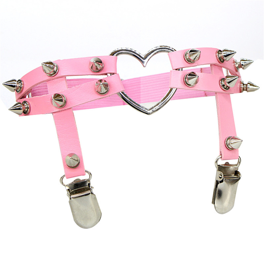 1Pcs Women Punk Goth Heart PU  - Body Jewelry In Bulk review and price