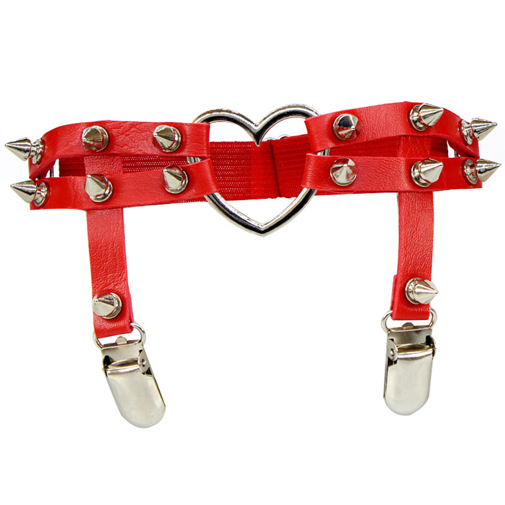 1Pcs Women Punk Goth Heart PU  - Body Jewelry In Bulk review and price