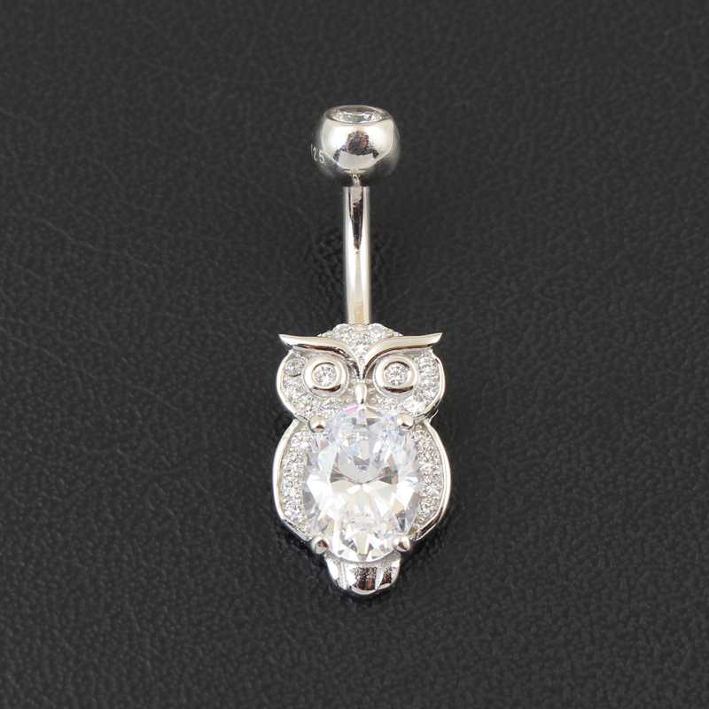 Belly button ring real 925 ste - Body Jewelry Materials review and price