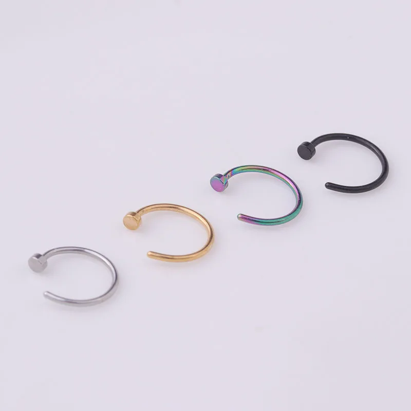 5pcs/lot 20G Nose Ring Hoop, 6 - Body Jewelry Nose Ring review and price