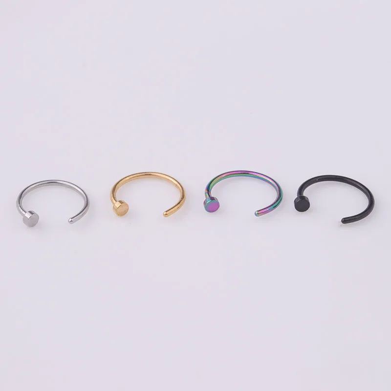 5pcs/lot 20G Nose Ring Hoop, 6 - Body Jewelry Nose Ring review and price