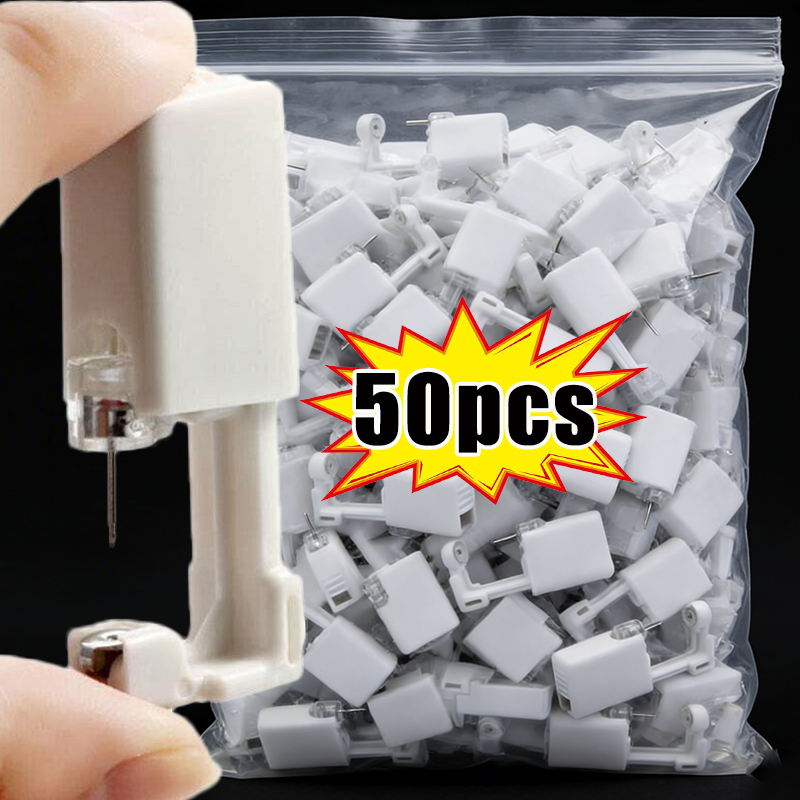 50pcs White Safety Ear Piercin - Body Jewelry Factory review and price
