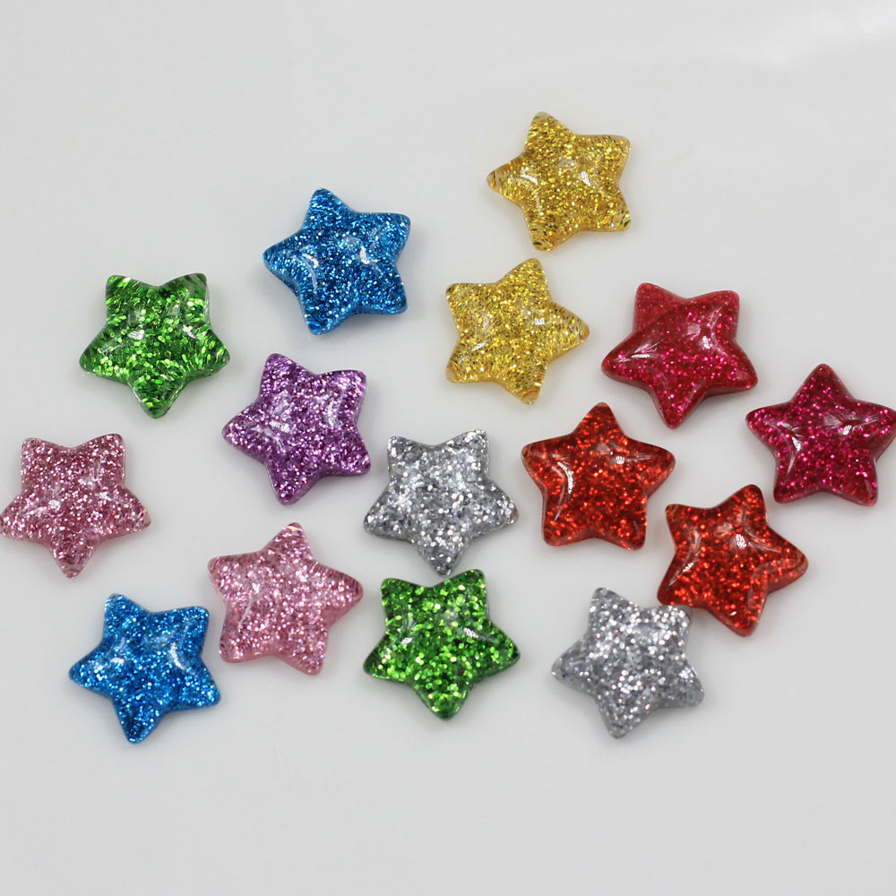Wholesale 15mm Cute Glitter St - Star Flat Back review and price
