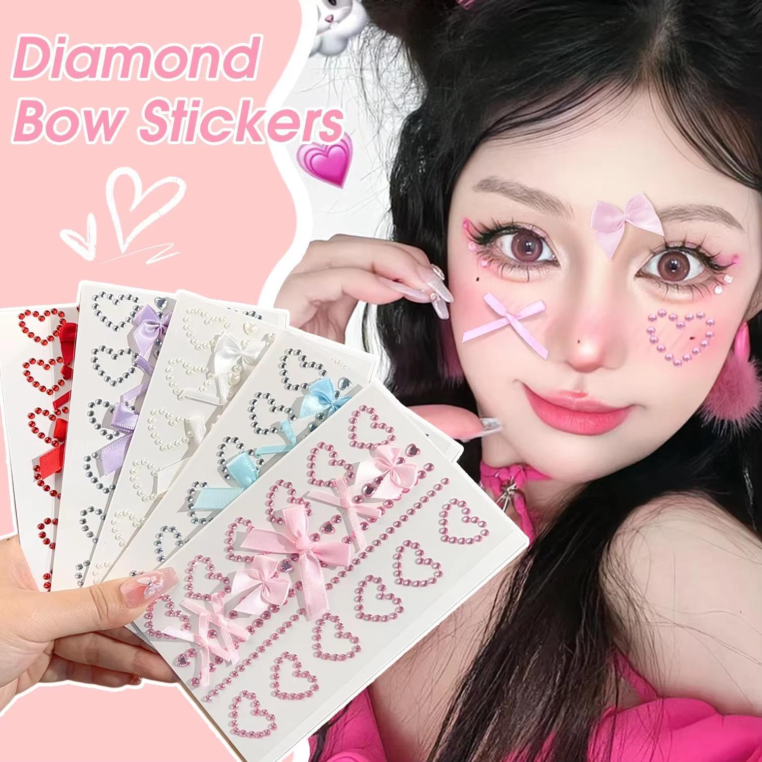 1 Sheet Red Ribbon Bow Sparkly - Body Jewelry Art review and price