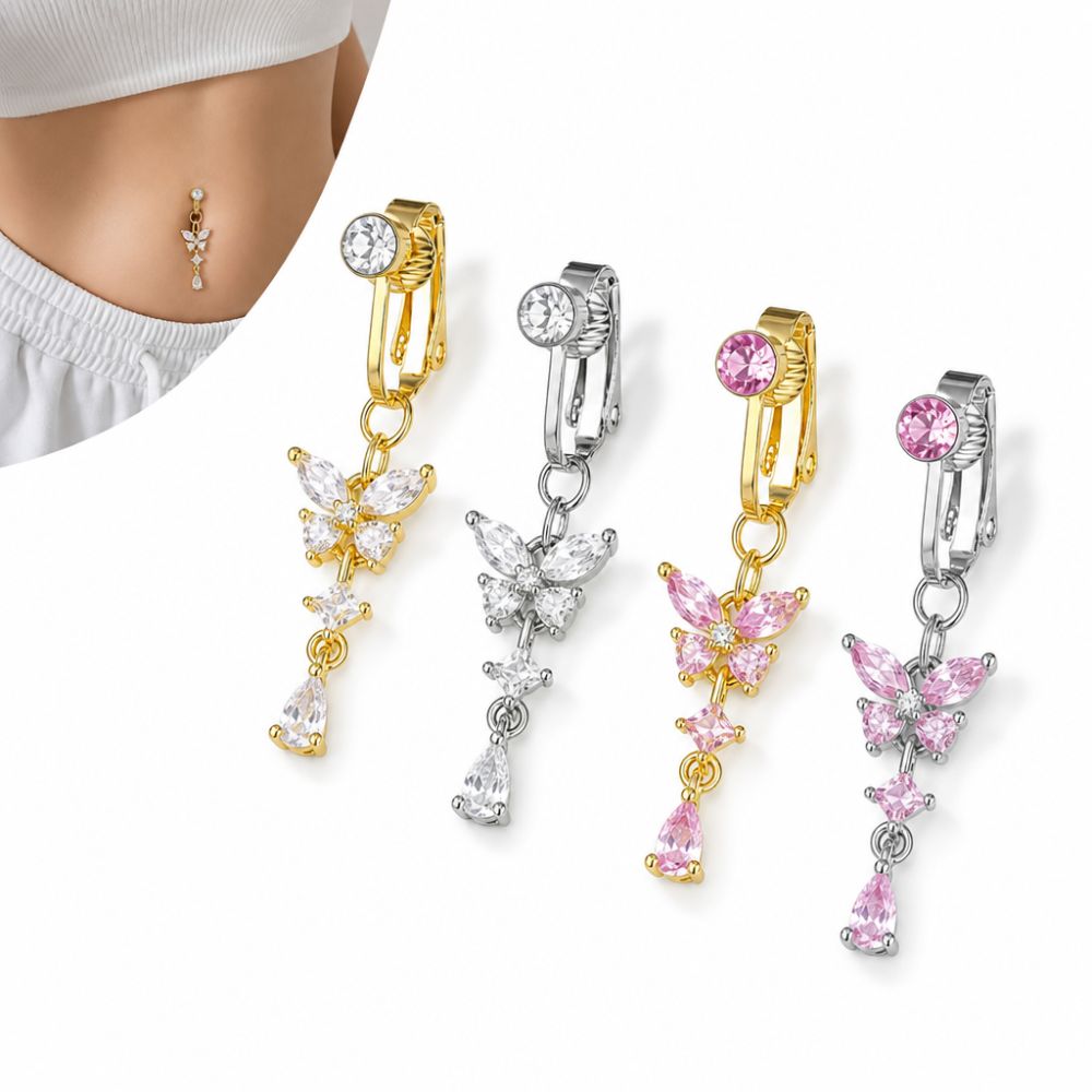 Clip on Belly Button Body Jewe - Body Jewelry Materials review and price