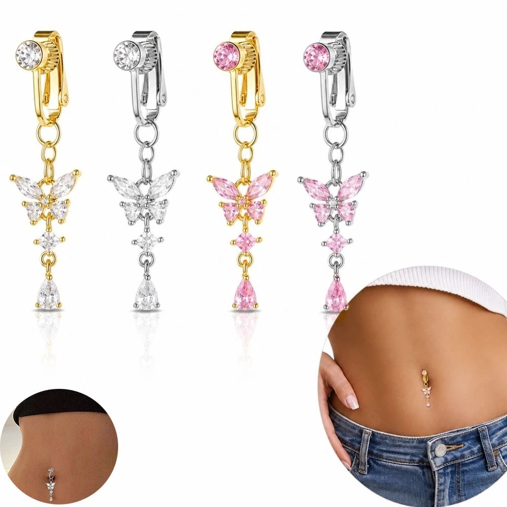 Clip on Belly Button Body Jewe - Body Jewelry Materials review and price