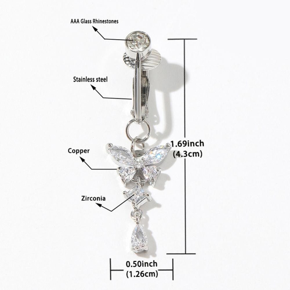 Clip on Belly Button Body Jewe - Body Jewelry Materials review and price