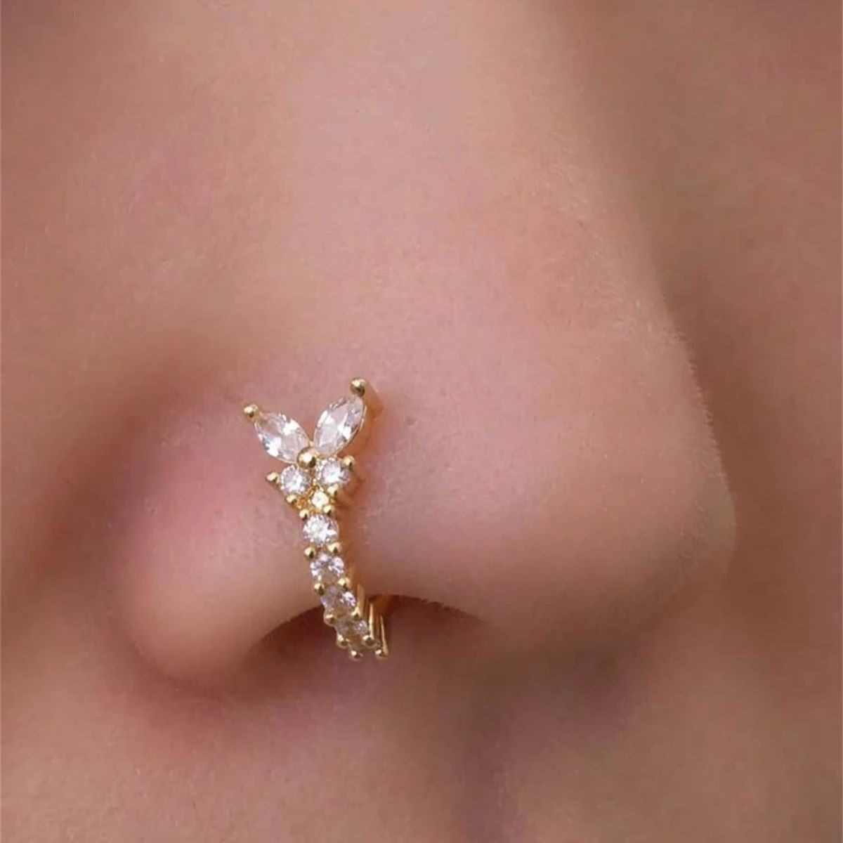 1PC Y - Shape Design No Pierci - Body Jewelry Nose Ring review and price