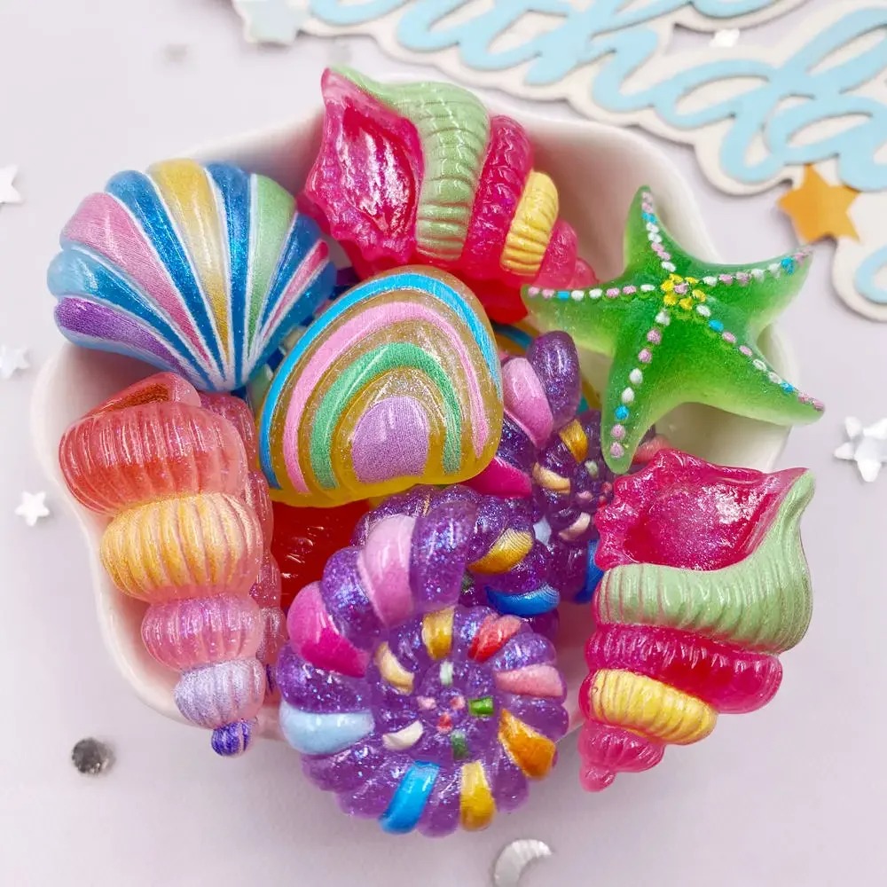 6Pcs Kawaii Cartoon Sea Star & - Star Flat Back review and price