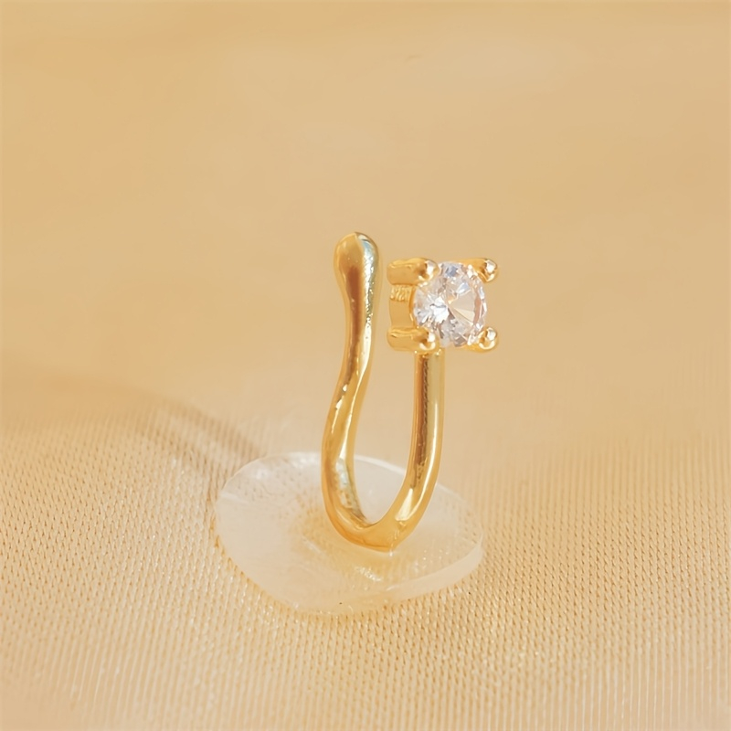 1-Piece Round Zircon Non Perfo - Body Jewelry Materials review and price