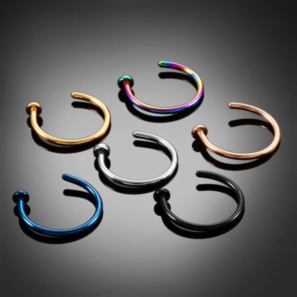 10 Pcs Thin Stainless Steel Fo - Body Jewelry Nose Ring review and price