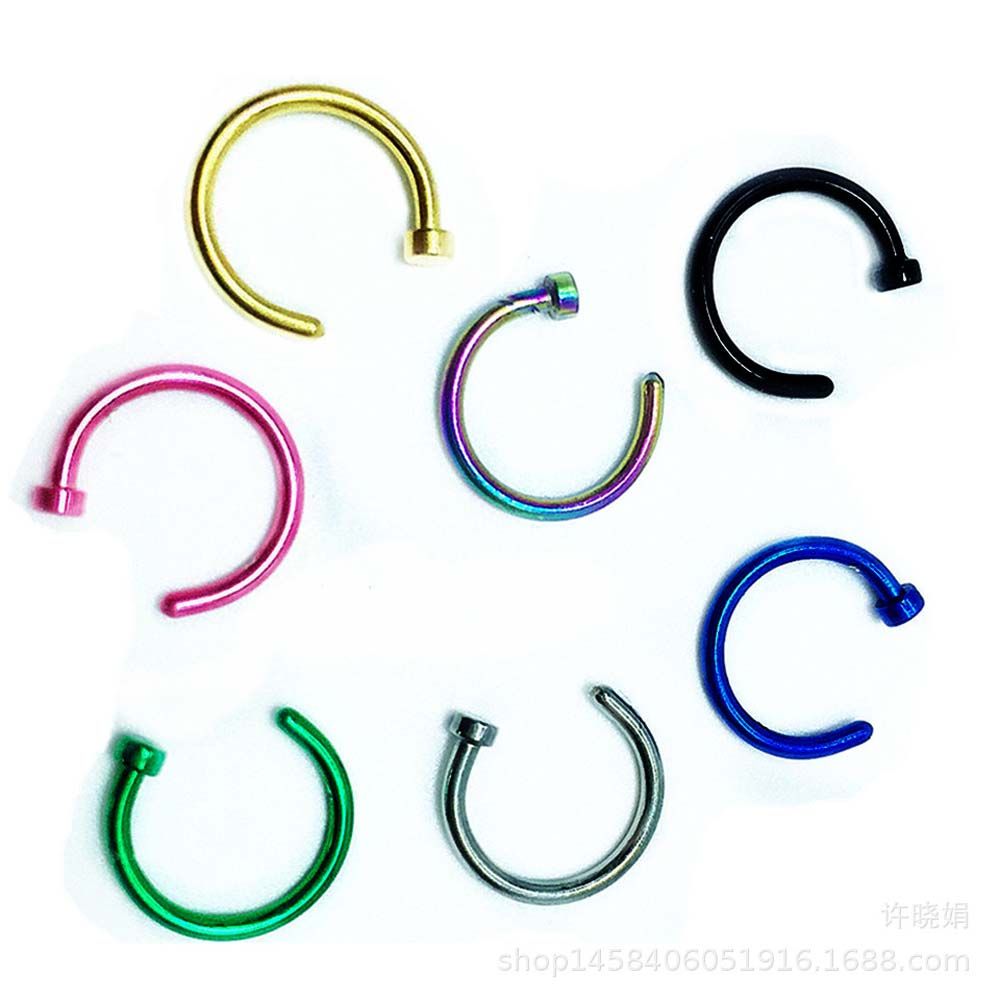10 Pcs Thin Stainless Steel Fo - Body Jewelry Nose Ring review and price