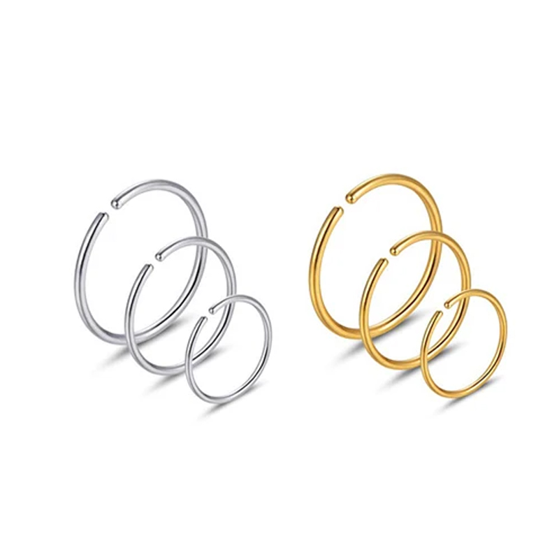 6pcs/lot Hypoallergenic Nose R - Body Jewelry Nose Ring review and price