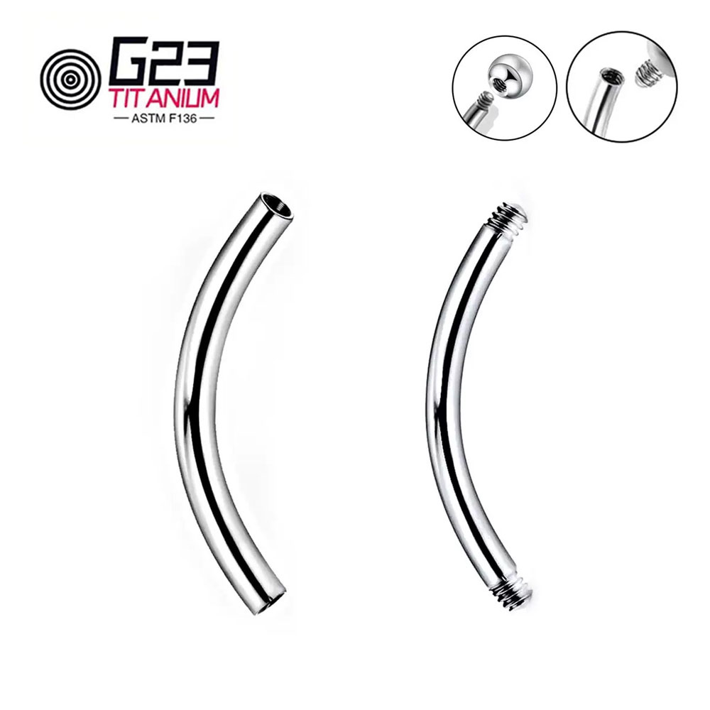 Wholesale 5/10/50pcs G23 Titan - Belly Bar Titanium review and price