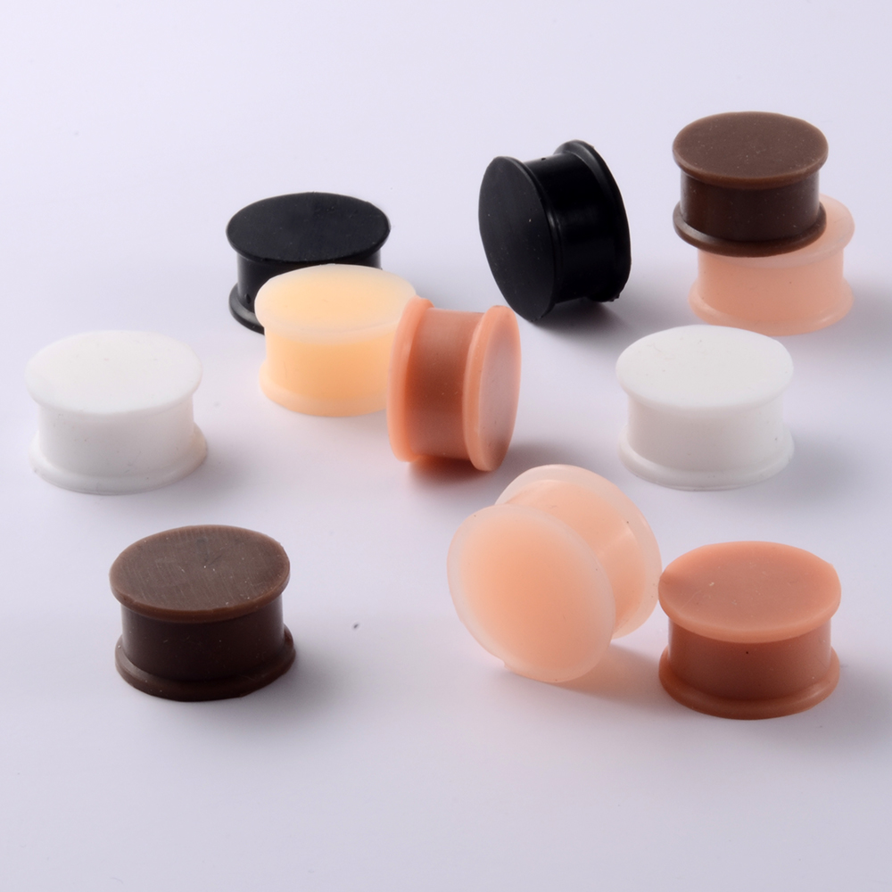 1 Pair Silicone Flexible Thick - Body Jewelry Ear Gauges review and price