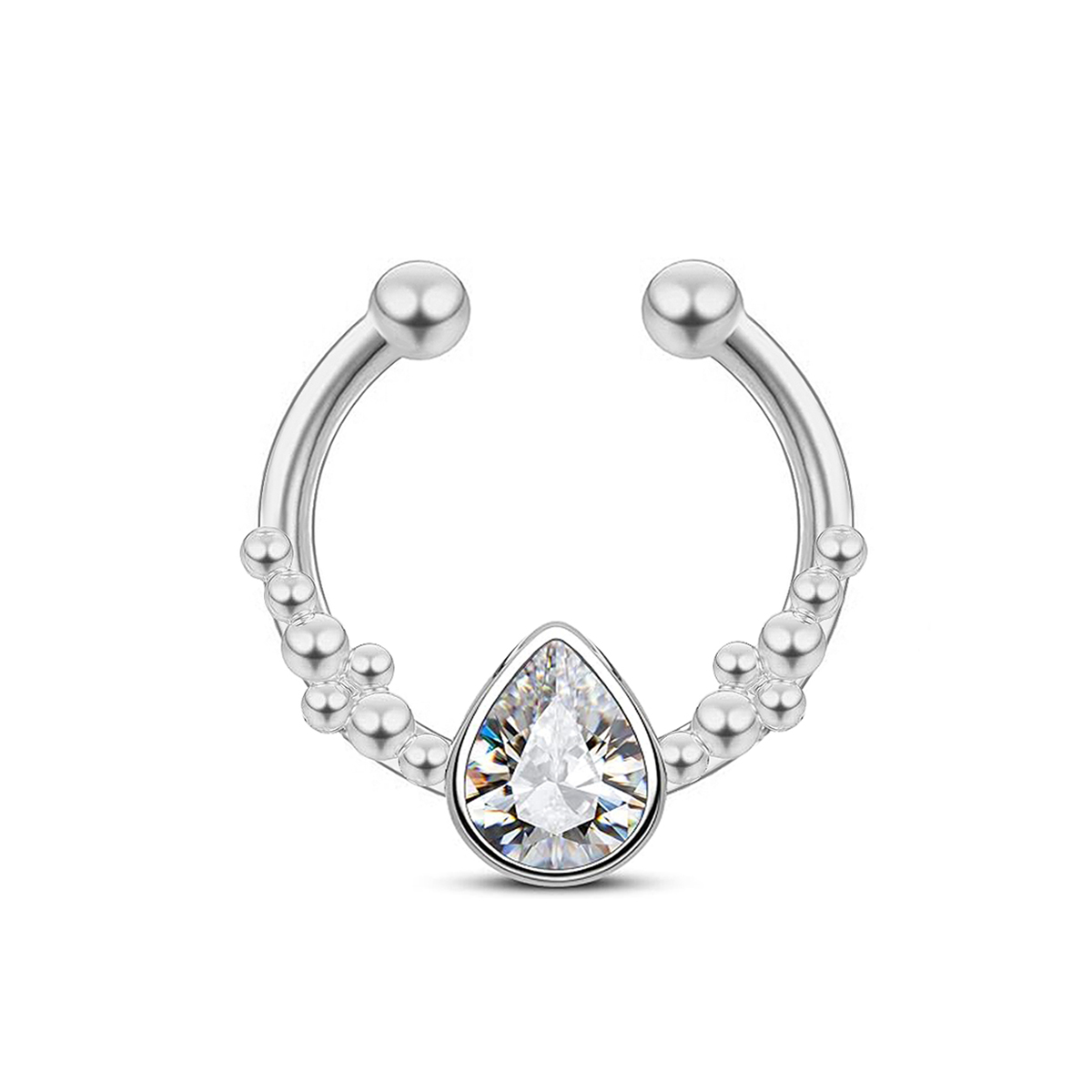 Stainless Steel Horseshoe Wate - Body Jewelry Nose Ring review and price