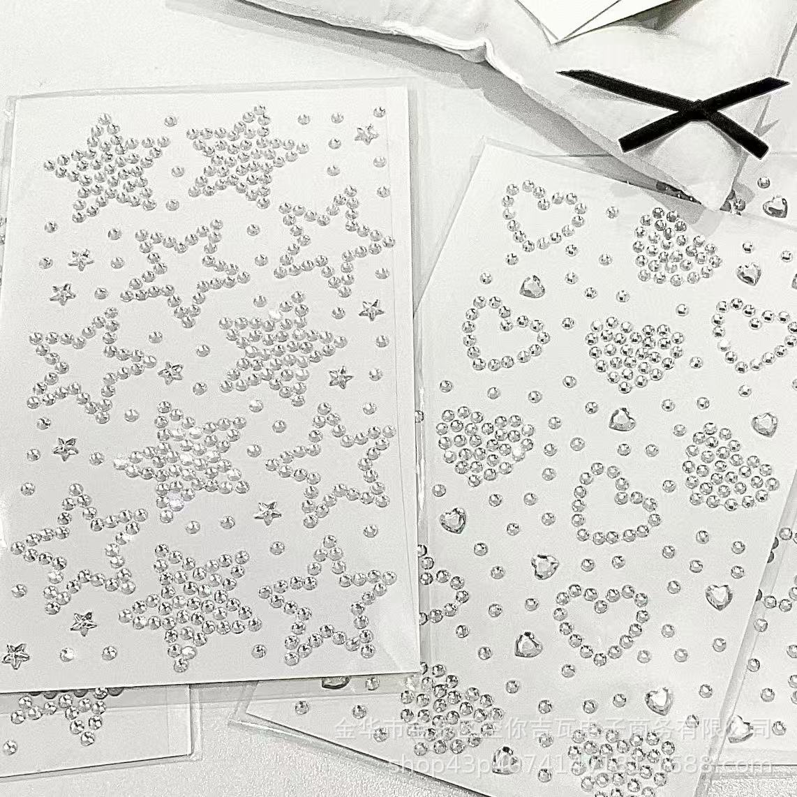 Silver Star Heart Rhinestone S - Star Flat Back review and price