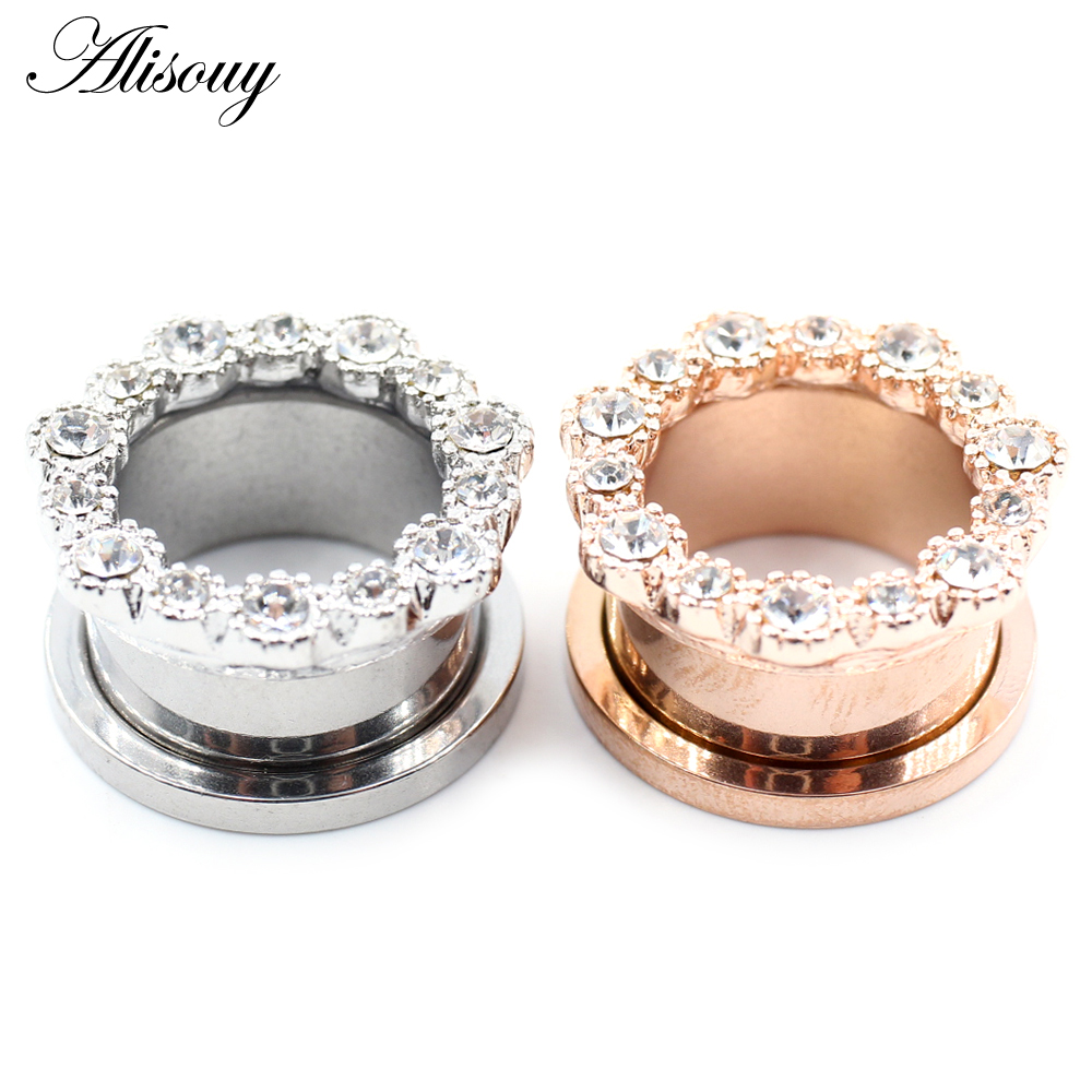 Alisouy 2pcs Stainless Steel F - Body Jewelry Ear Gauges review and price