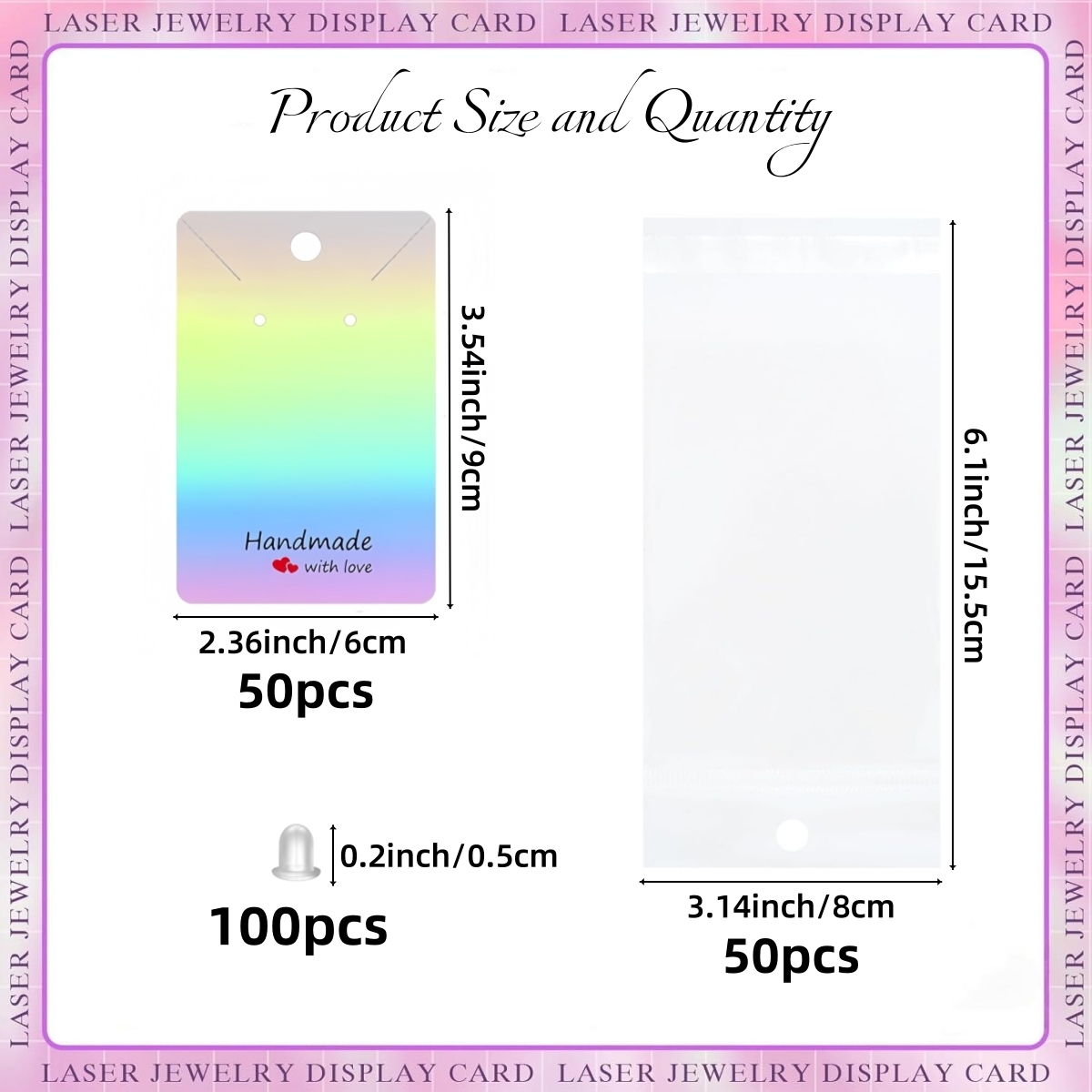 200 Pieces Holographic Earring - Body Jewelry Display review and price