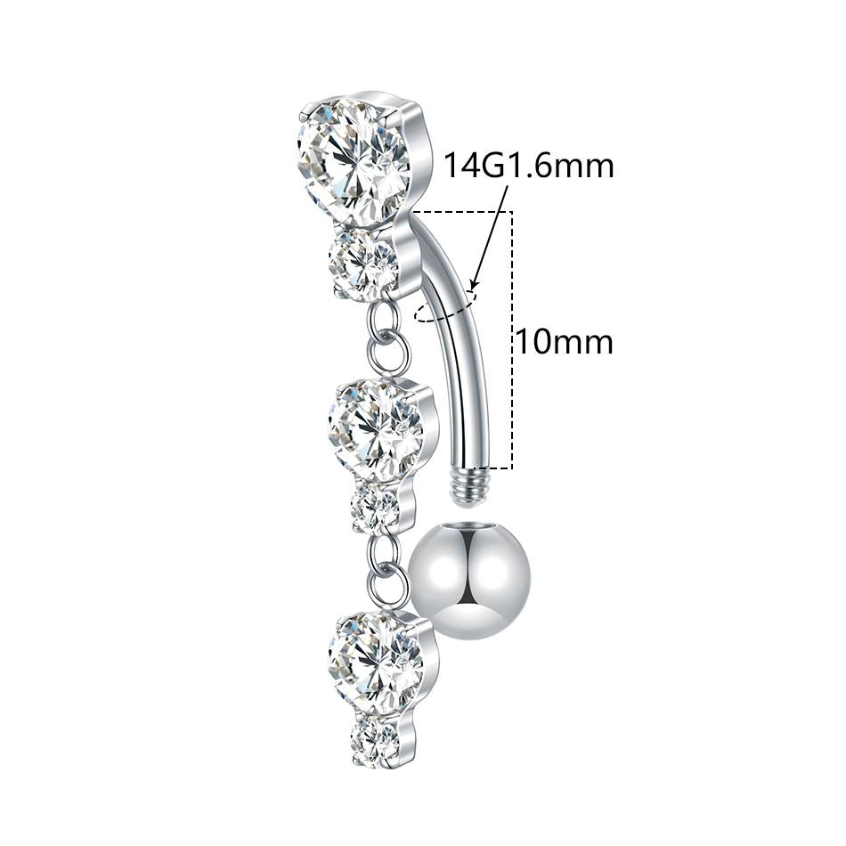 1/5PCS Titanium Reversed Bar C - Belly Bar Titanium review and price