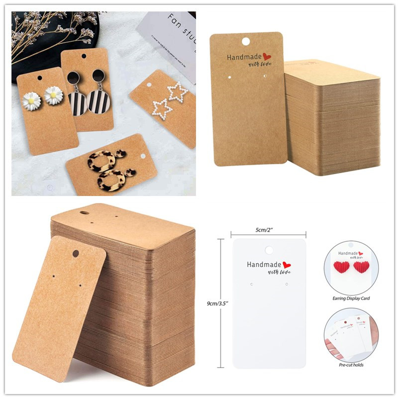 50pcs 5 * 9cm Love Printed Ear - Body Jewelry Display review and price