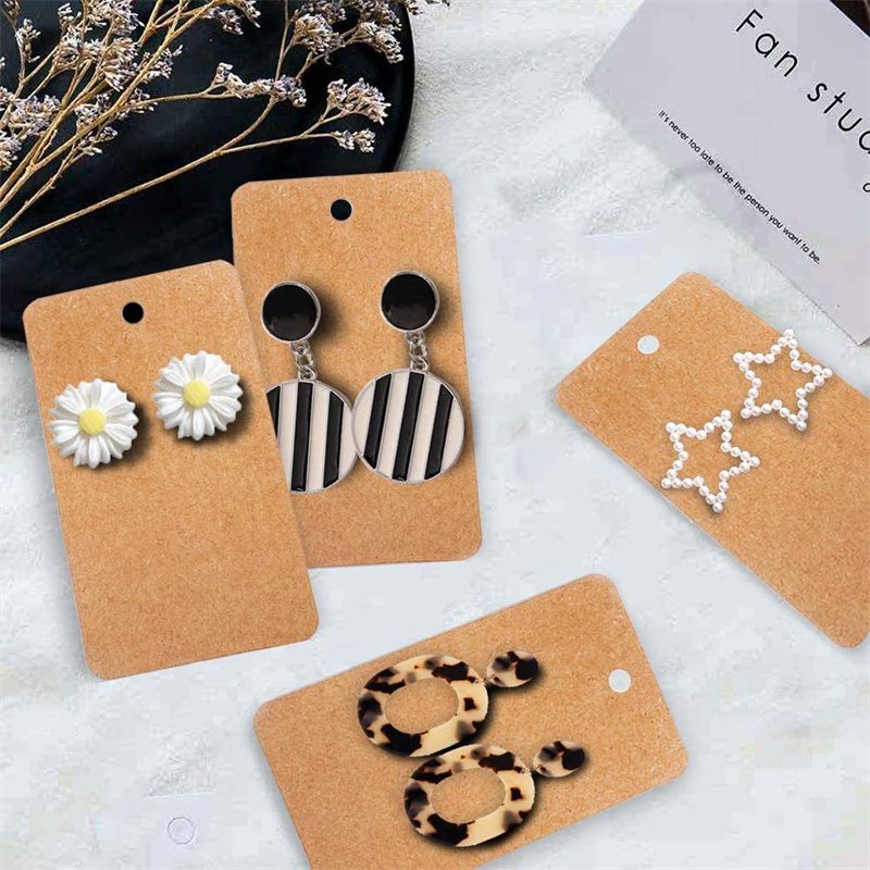 50pcs 5 * 9cm Love Printed Ear - Body Jewelry Display review and price