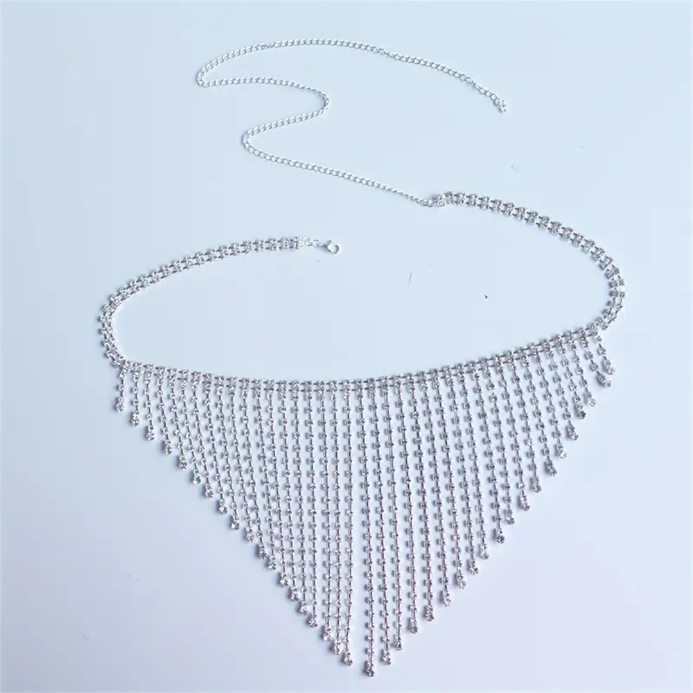 Gold Silver  Tassel Waist Chai - Body Jewelry Art review and price